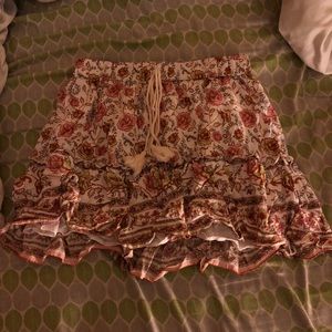 Floral Mini Skirt